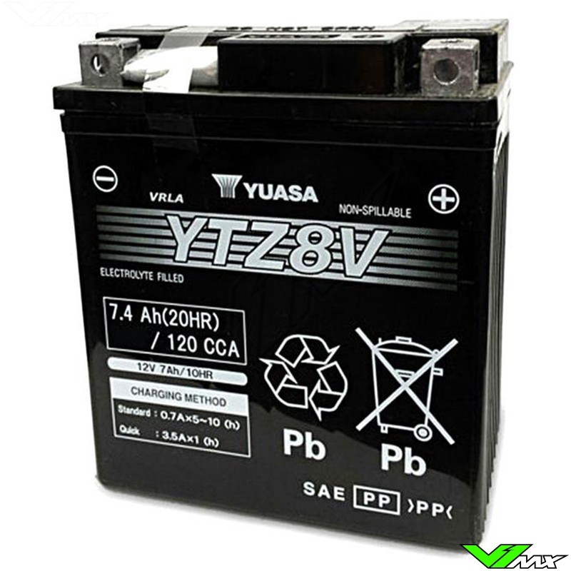 YUASA YTZ8V Battery 12V 7,4Ah - Honda CRF250L