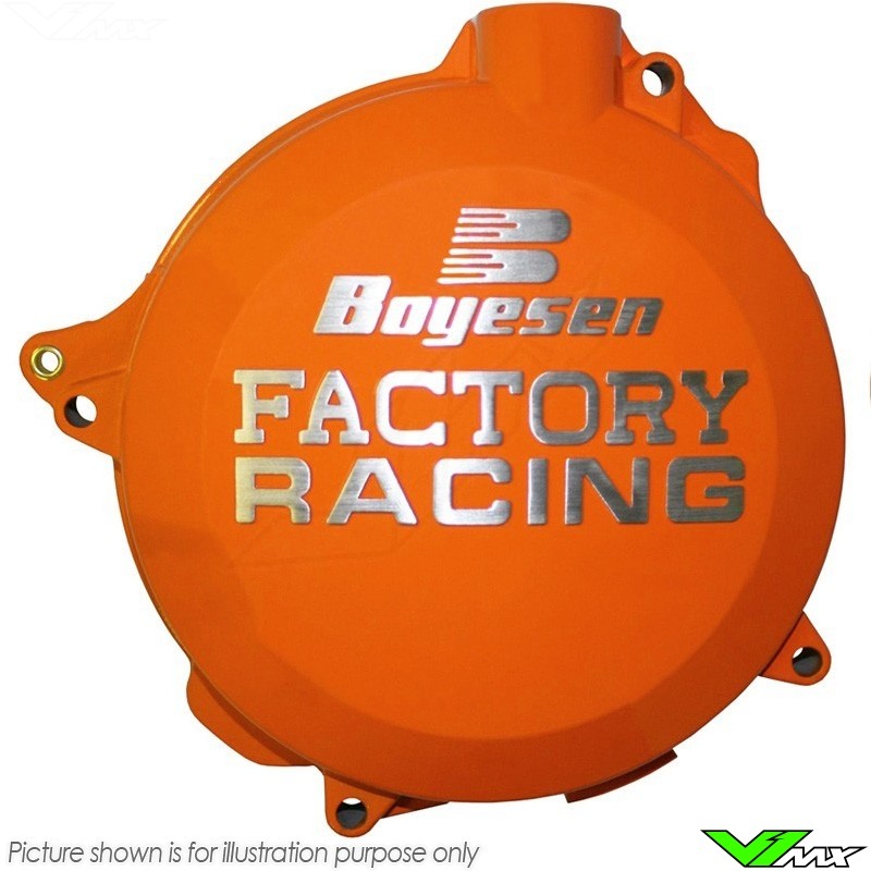 Boyesen Clutch Cover Orange - KTM 450SX-F 450EXC 500EXC Husqvarna FC450 FE450 FE501