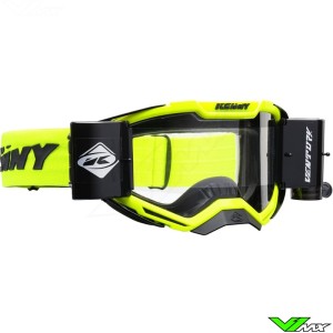 Kenny Ventury Phase 3 Motocross Goggle with Roll-off - Fluo Yellow