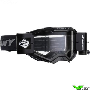 Kenny Ventury Phase 3 Motocross Goggle with Roll-off - Black