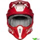 Just1 J18 Motocross Helmet - Pulsar / Red / White