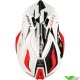 Just1 J18 Motocross Helmet - Virtual / Fluo Red / White