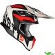 Just1 J18 Motocross Helmet - Virtual / Fluo Red / White