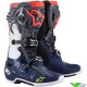 Alpinestars TECH 10 Motocross Boots - Dark Grey / Dark Blue / Fluo Red
