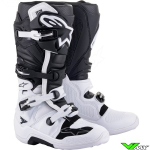 Alpinestars Tech 7 Motocross Boots - White / Black