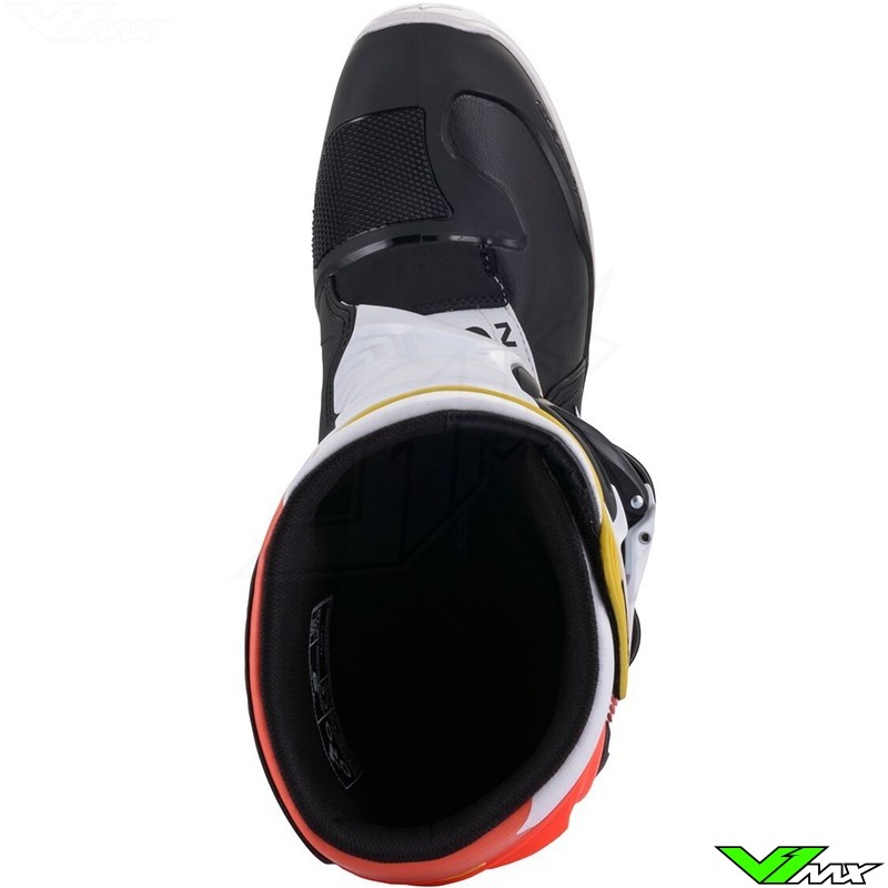 Alpinestars Unisex-Adult Tech 3 Boots Black/White/Red/Fluo Yellow Sz