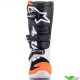 Alpinestars TECH 7S Youth Motocross Boots - Black / White / Fluo Orange
