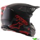 Alpinestars Supertech S-M8 Echo Motocross Helmet - Fluo Red / Matt / Gloss (L, 59-60cm)