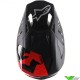 Alpinestars Supertech S-M8 Echo Crosshelm - Zwart / Grijs / Fluo Rood / Mat / Glans (L, 59-60cm)