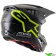 Alpinestars S-M5 Compass Crosshelm - Zwart / Fluo Geel (S)