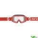 Scott Primal Clear Motocross Goggle - Red