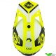 Kenny Track Motocross Helmet - Fluo Yellow / White (M/L)