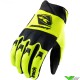 Kenny Track Youth Motocross Gloves - Black / Fluo Yellow (size 2)
