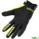 Kenny Track Youth Motocross Gloves - Black / Fluo Yellow (size 2)