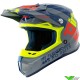 Pull In Trash Youth Motocross Helmet - Grey / Fluo Yellow (L , 51-52cm)