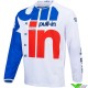 Pull In Challenger Race MX Jersey - White / Red / Blue (L/XL)