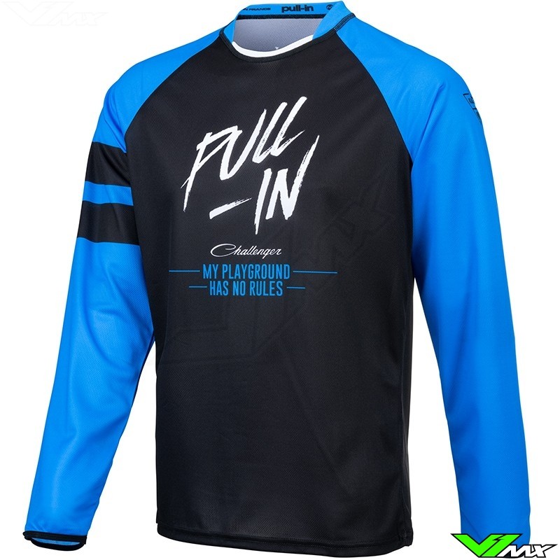 Pull In Solid 2021 Motocross Jersey - Blue (L/XXL)