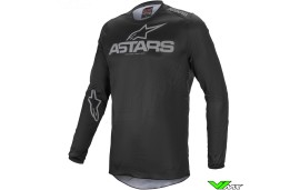 Alpinestars Fluid Graphite Motocross Jersey - Black / Dark Grey