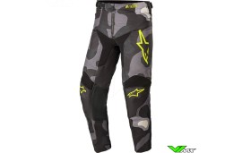 Alpinestars Racer Tactical 2021 Youth Motocross Pants - Grey / Camo / Fluo Yellow