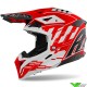 Airoh Aviator 3 Rampage Motocross Helmet - Red