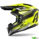 Airoh Aviator 3 Wave Motocross Helmet - Fluo Yellow