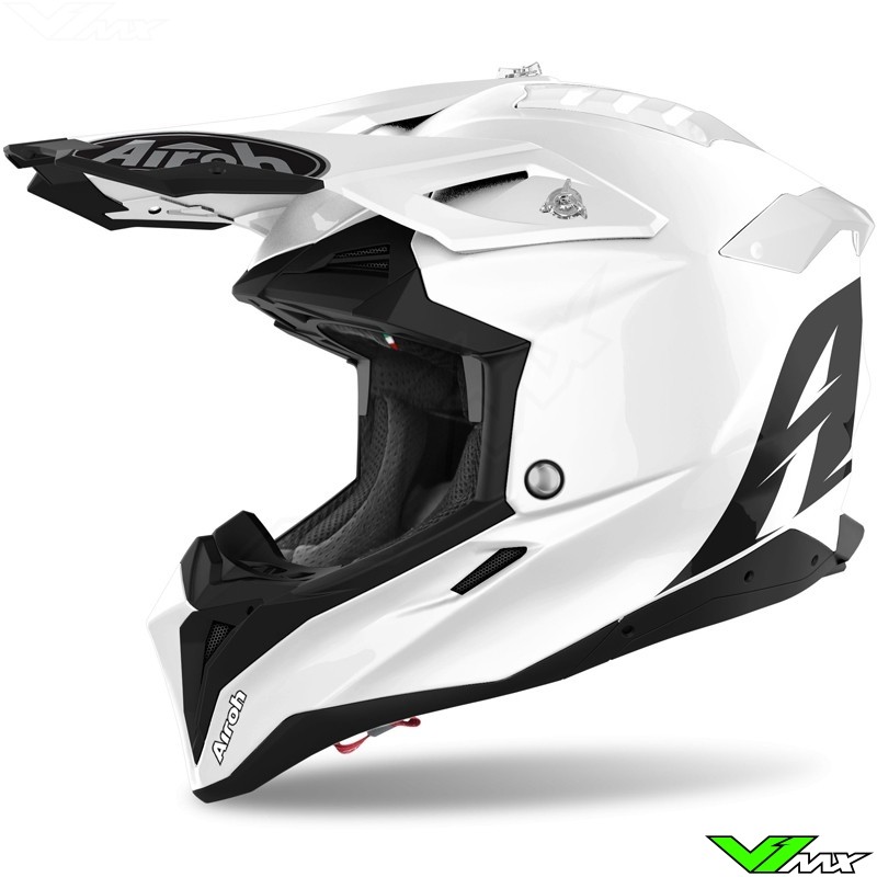 Airoh Aviator 3 Motocross Helmet - White