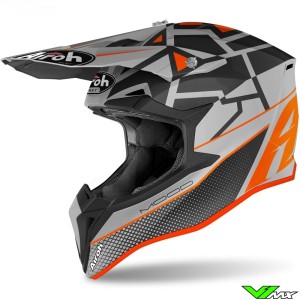 Airoh Wraap Mood Motocross Helmet - Orange / Mat (XL)