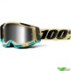 100% Racecraft 2 Airblast Motocross Goggle - Silver Mirror Lens