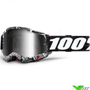 100% Accuri 2 Cobra Motocross Goggle - Silver Mirror Lens