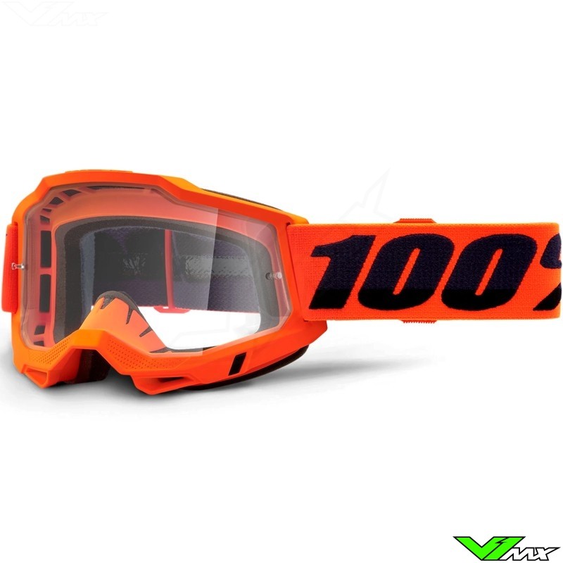 100% Accuri 2 Oranje Crossbril - Clear lens