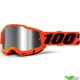 100% Accuri 2 Orange Motocross Goggle - Silver Mirror Lens