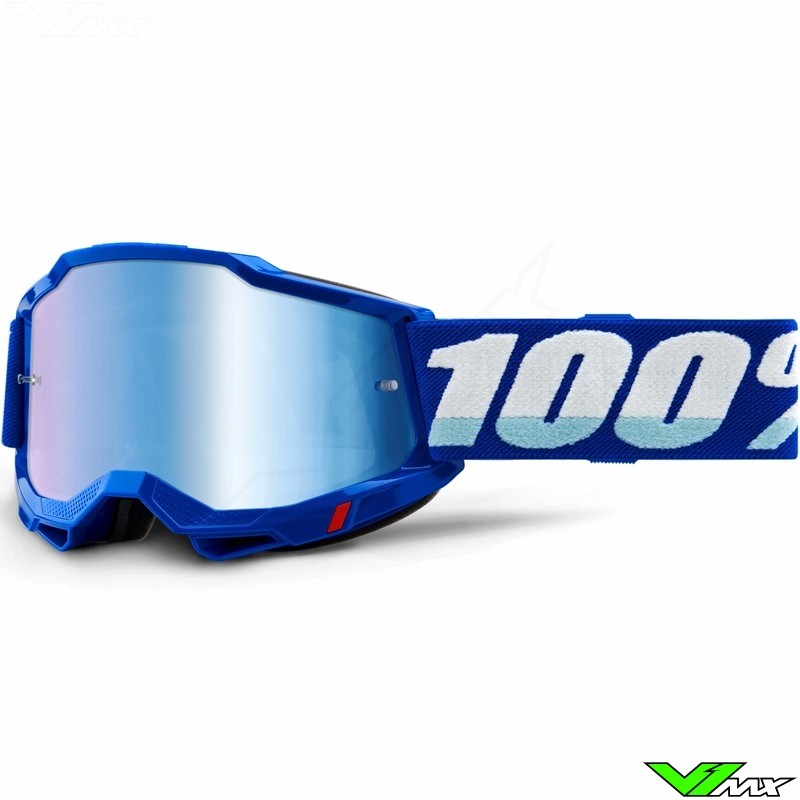 100% Accuri 2 Blauw Crossbril - Blauwe spiegel lens