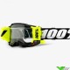 100% Accuri 2 Forecast Black Motocross Goggle with Roll-off