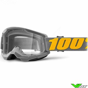 100% Strata 2 Izipizi Motocross Goggle - Clear Lens