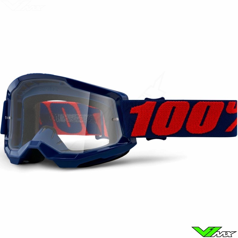 100% Strata 2 Masego Crossbril - Clear lens