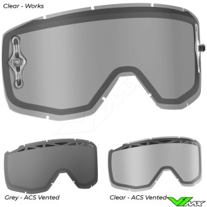 SCOTT Purple Chrome Hustle/Tyrant/Split Thermal ACS Goggle Lens 100% UV Protection No Fog Anti-Fog 219704-247 