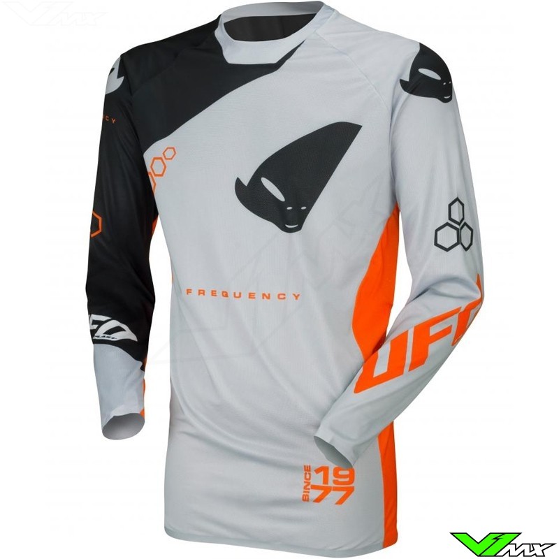 UFO Slim Frequency 2021 Cross shirt - Grijs / Oranje