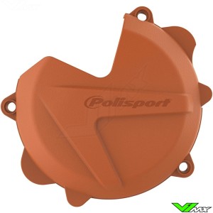 Polisport Clutch Cover Protector Orange - KTM 250SX 250EXC 300EXC Freeride250R