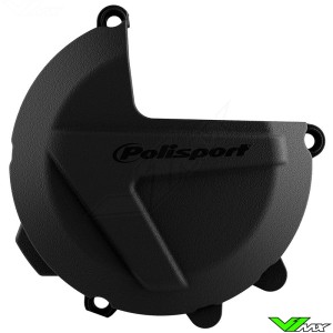 Polisport Clutch Cover Protector Black - KTM Freeride250F Husqvarna FE250 FE350