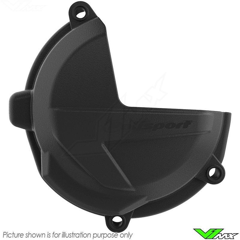 Polisport Koppelingsdeksel Bescherming Zwart - Beta RR350-4T RR390-4T RR430-4T RR480-4T