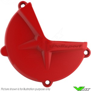 Polisport Clutch Cover Protector Red - Beta RR350-4T RR390-4T RR430-4T RR480-4T