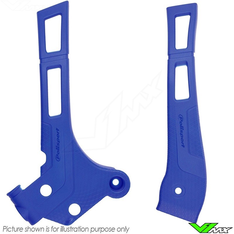 Polisport Frame Guards Blue - Yamaha WR250F WR450F YZF250 YZF450