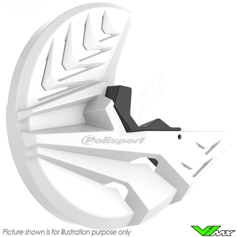 Polisport Brake Disc and Bottom Fork Protector White - Beta