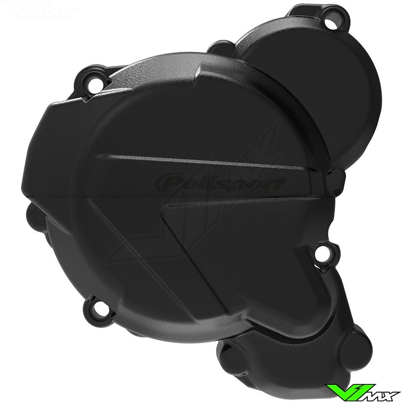 Polisport Ignition Cover Protector Black - KTM 250EXC 300EXC Husqvarna TE250 TE300