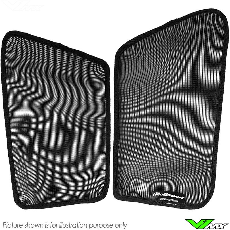 Polisport Radiator Mesh Black - Suzuki RMZ250