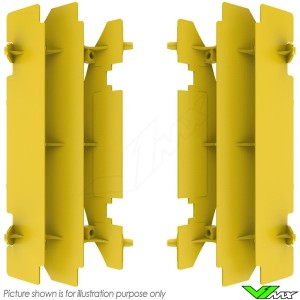 Polisport Radiator Louvers Yellow - Suzuki RMZ450