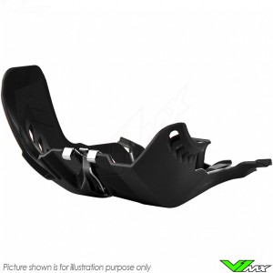 Polisport Fortress Skidplate Black - KTM Husqvarna GasGas