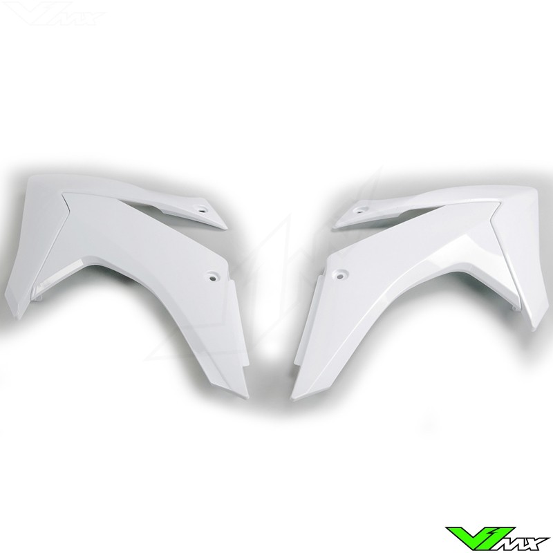 UFO Radiator Shrouds White - Honda CRF230F