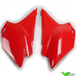 UFO Side Number Plates Red - Honda CRF230F