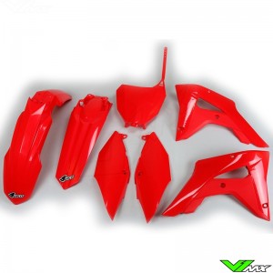 UFO Plastic Kit Red - Honda CRF250RX CRF450RX